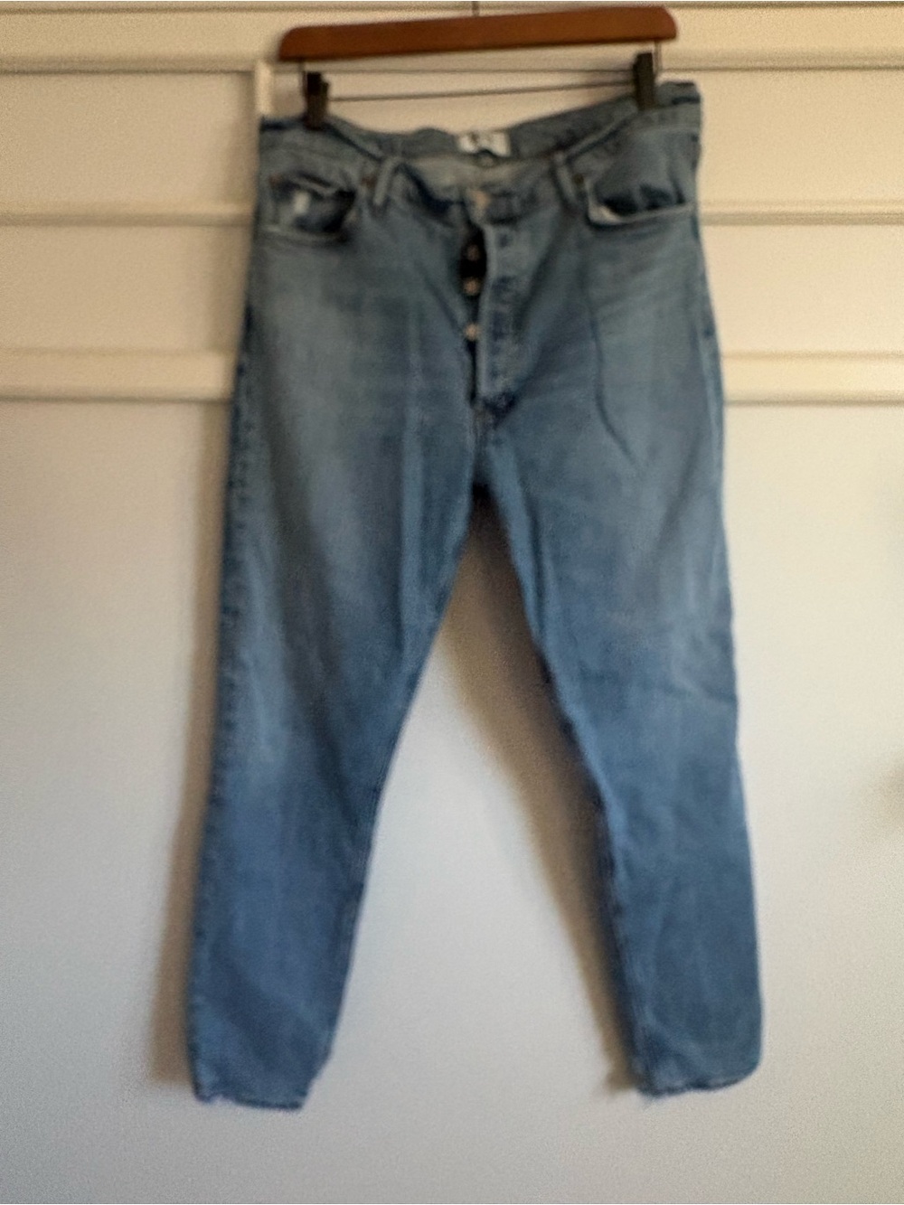 Agolde Relaxed Light Blue Denim Jeans